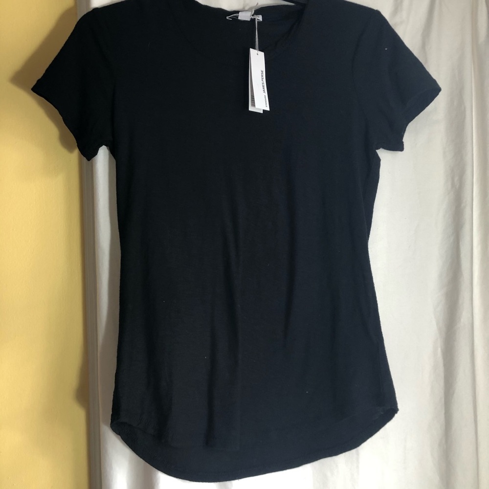 NWOT James perse black T-shirt Sz 3